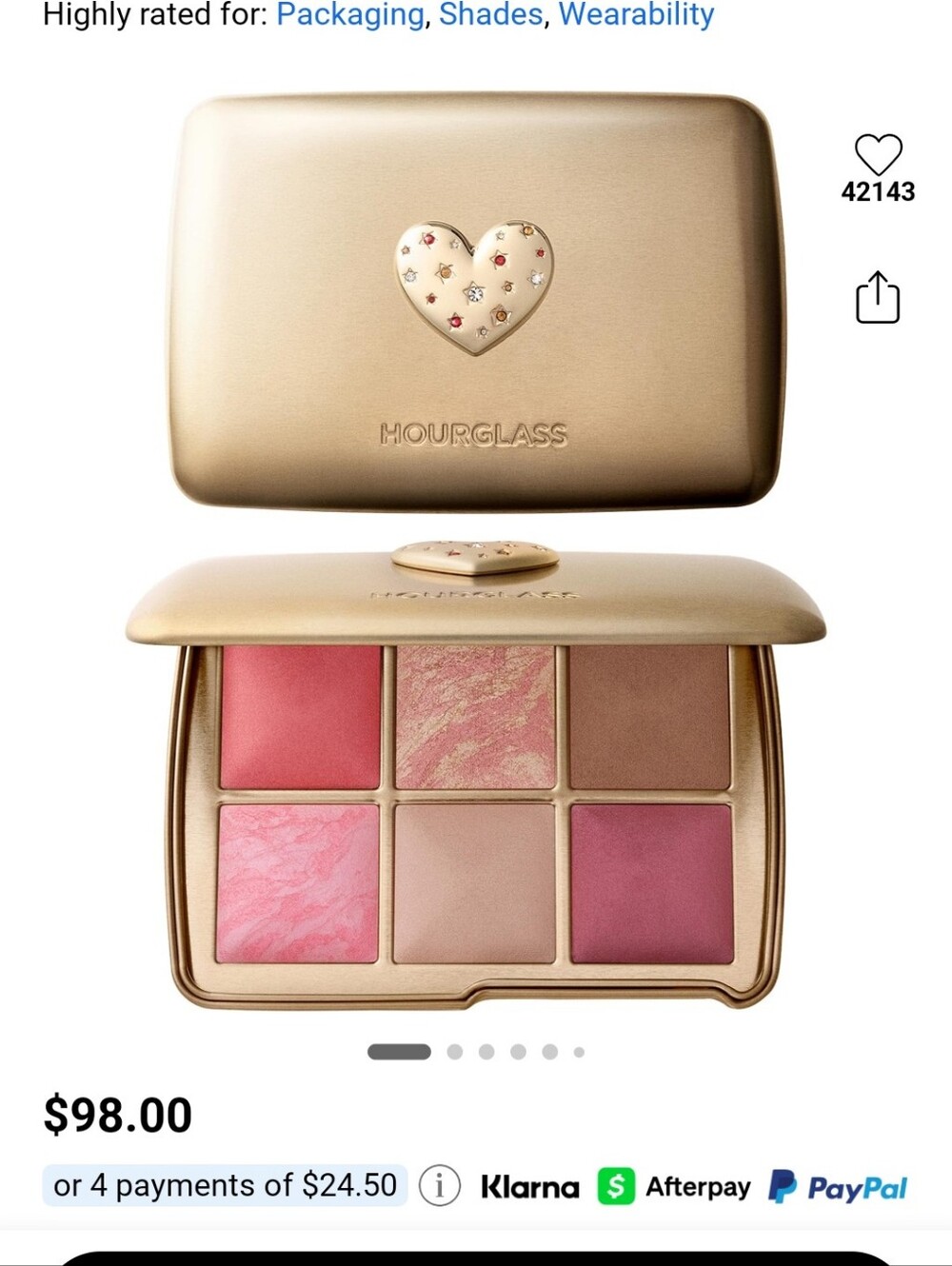 Hourglass Love Palette - Sephora Exclusive